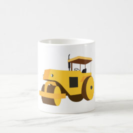 Taza De Café Camión de construcción de compresores de rodadura 