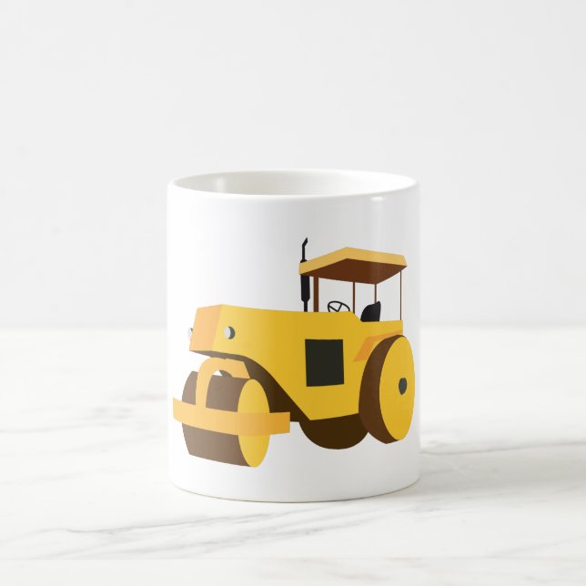 Taza De Café Camión de construcción de compresores de rodadura  (Centro)