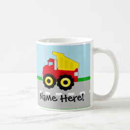 Taza De Café Camión de construcción para niños