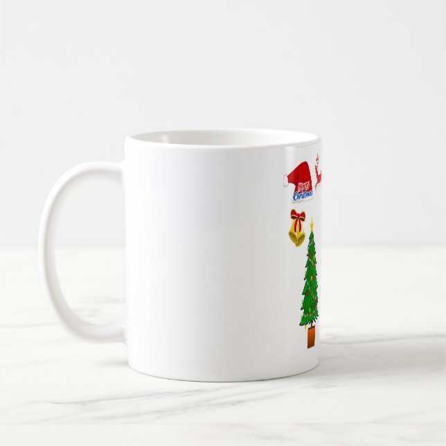 Taza De Café Camión de renos de Santa (Izquierda)