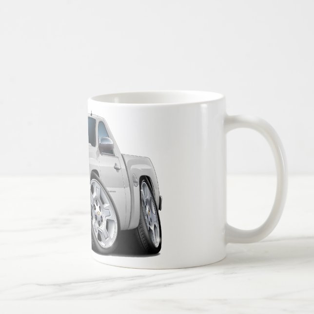 Taza De Café Camión del blanco de Chevy Silverado (Derecha)