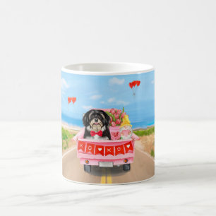 Taza De Café Camión del Día de San Valentín para perros Havanes