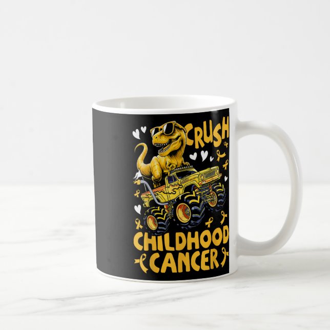 Taza De Café Camión del monstruo para la concientización sobre  (Derecha)