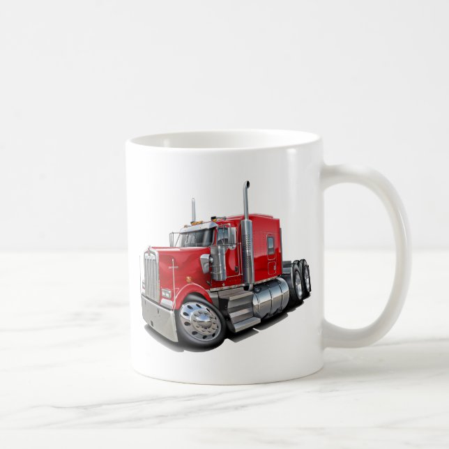 Taza De Café Camión del rojo de Kenworth w900 (Derecha)