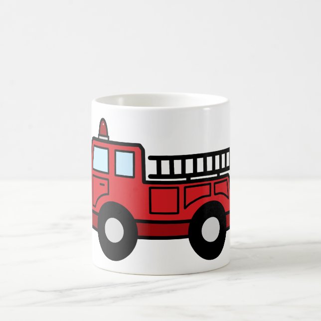 Taza De Café Camión del vehículo de la emergencia del Firetruck (Centro)