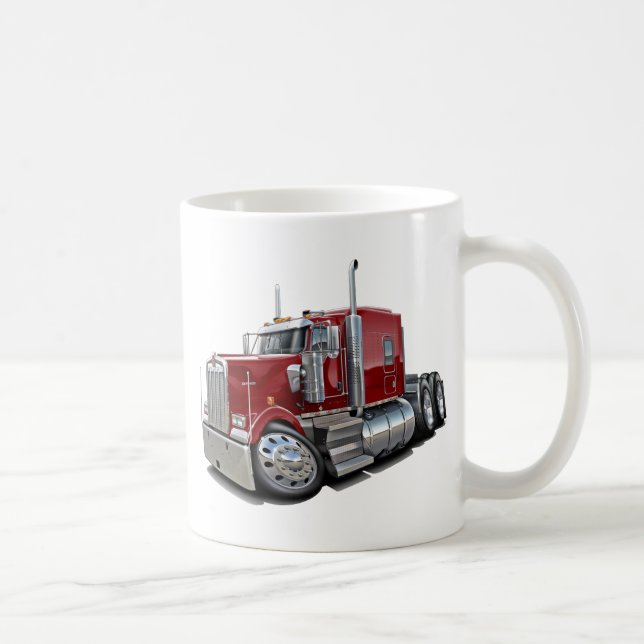 Taza De Café Camión marrón de Kenworth w900 (Derecha)
