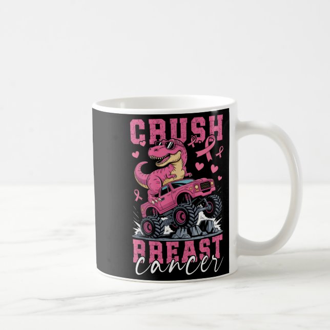 Taza De Café Camión Monstruo de Dinosaurio Ca de la pechuga ros (Derecha)
