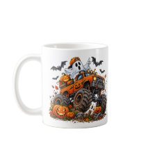 Camión Monstruo de Halloween Calabaza Fantasma Con