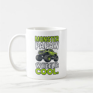 Taza De Café Camión Monstruo Papá Wheelie Genial Divertido Dise