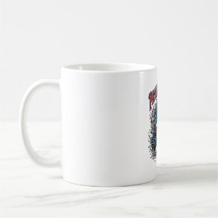Taza De Café Camión Monstruo Patriótico 1776 Cráneo Fuera de Ca