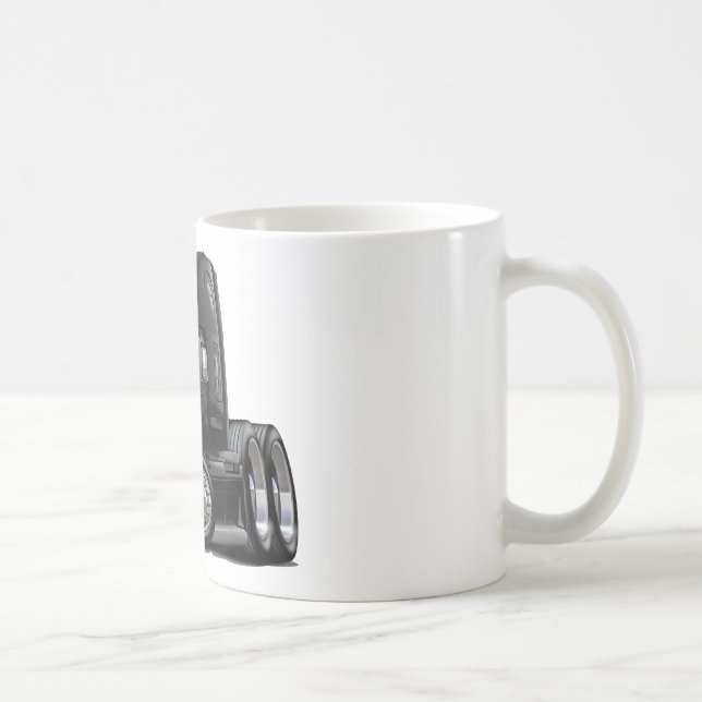 Taza De Café Camión negro de Freightliner Cascadia (Derecha)