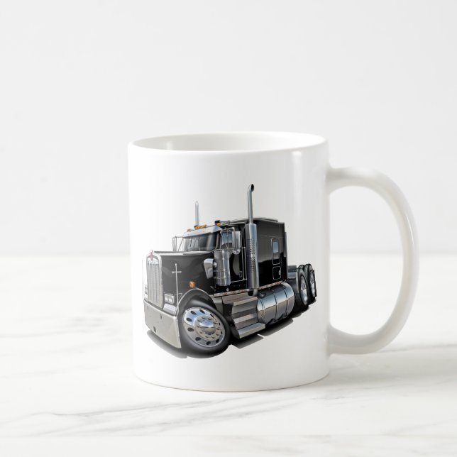 Taza De Café Camión negro de Kenworth w900 (Derecha)