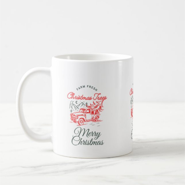 Taza De Café Camión Rojo de navidades de Sommer Hamilton Coffee (Izquierda)