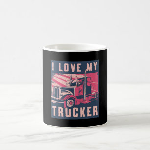 Taza De Café Camioneras Esposa Amo Mi Camionera Esposa Camión G
