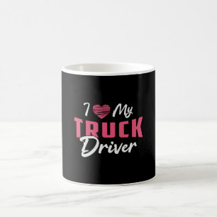 Taza De Café Camioneras Esposa Me Encanta Mi Conductor De Camió