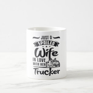 Taza De Café Camioneras Esposa Solo Una Esposa Malograda Camión