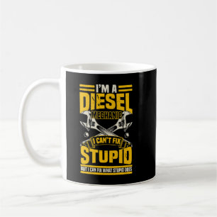 Taza De Café Camionero de hombres diesel mecánico que no puedo 
