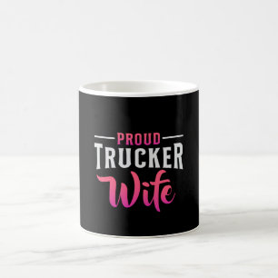 Taza De Café Camionero Esposa Camionera Esposa Camión Amor Grac