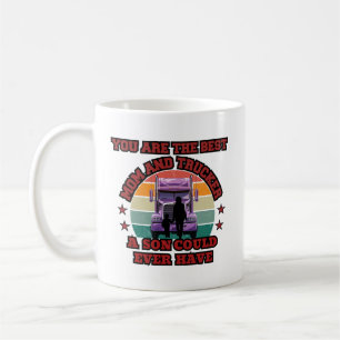 Taza De Café Camionero Madre Hijo Bond Familia Road Love Design