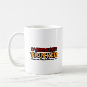 Taza De Café Camionero Nocturno, Conductor Divertido