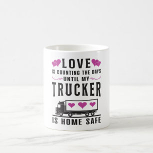Taza De Café Camioneros Camionera Mujer Mujer Amor Camión Regal