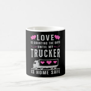 Taza De Café Camioneros Camionero Esposa Mujer Amor Camión Grac