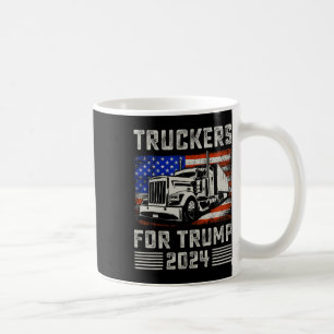 Taza De Café Camioneros Para Trump Bandera Americana - Trump Vi