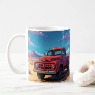 Taza De Café Camioneta Americana Clásica