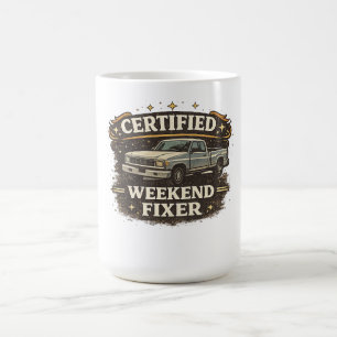 Taza De Café Camioneta Retro Vintage Reparador de Fin de Semana