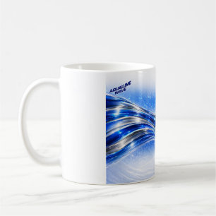 Taza De Café Camisa Aqualume Flow – Energía de Onda Plateada Az