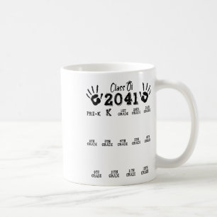 Taza De Café Camisa Cl de 2041 Crece Conmigo Huella de Mano Pre