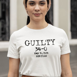 Taza De Café Camisa de 34-0 culpables