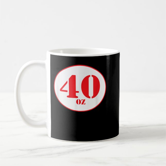 Taza De Café camisa de cerveza de 40 oz (Izquierda)