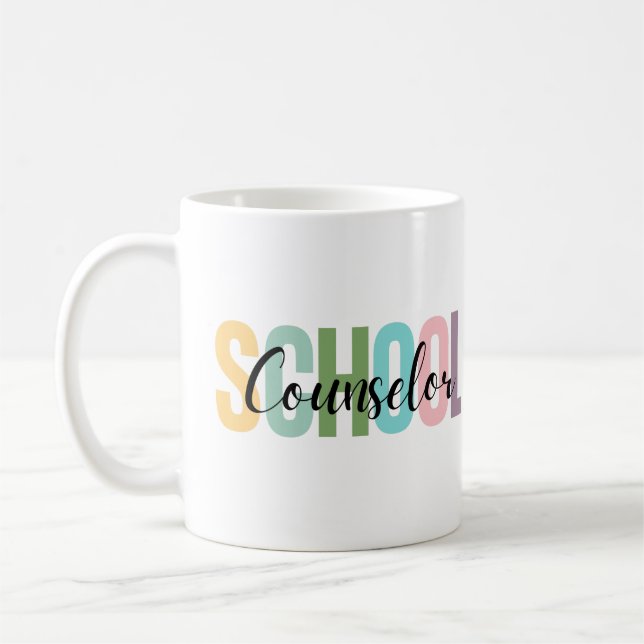 Taza De Café Camisa de Consejero Escolar, Consejero Escolar Tee (Izquierda)