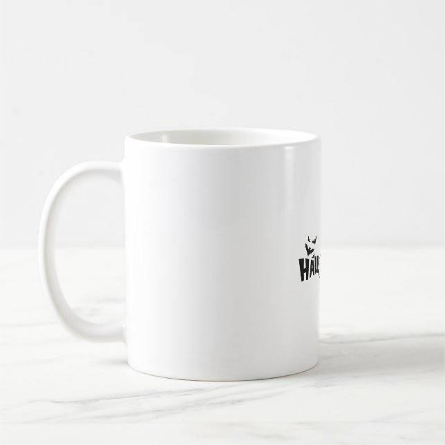 Taza De Café Camisa de Halloween, divertida camiseta de Hallowe (Izquierda)