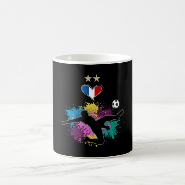 Taza De Café Camisa de hincha de fútbol de Francia con latigazo (Centro)