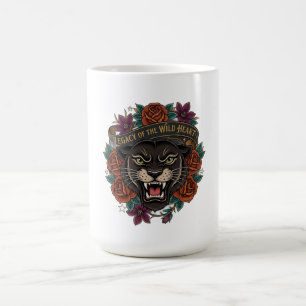 Taza De Café Camisa de manga larga Panther and Roses
