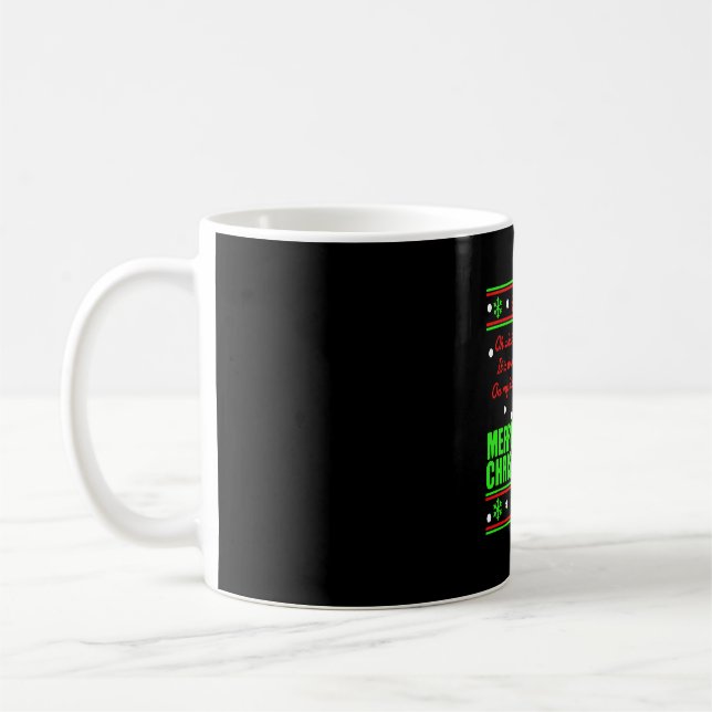 Taza De Café Camisa de Navidades de bicicleta (Izquierda)