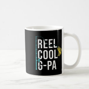 Taza De Café Camisa de pesca divertida para abuelo genial hombr