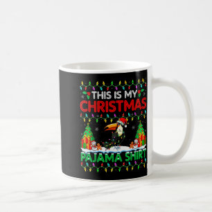Taza De Café Camisa de pijama con sombrero de Santa de Navidad 