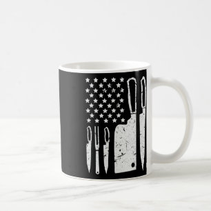 Taza De Café Camisa del conjunto de cuchillos de chef Patriótic