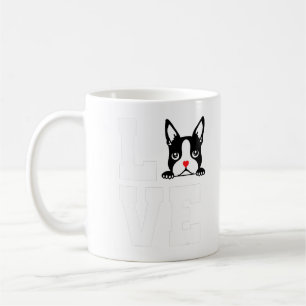 Taza De Café Camisa Terrier de Boston Amo mi regalo de Bostie T