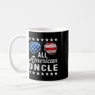 Taza De Café Camisa Tío Todo Americano