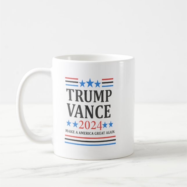 Taza De Café Camisa Trump Vance 2024 (Izquierda)