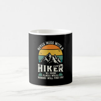 Taza De Café Camisa Vintage de Senderismo para Hombre Campe Ret