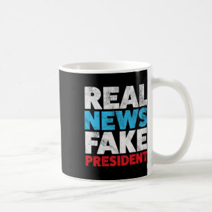Taza De Café Camisas anti Trump Noticias reales Falsas Camisa d