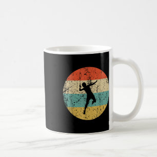 Taza De Café Camisas Badminton - Jugador de Badminton retro vin