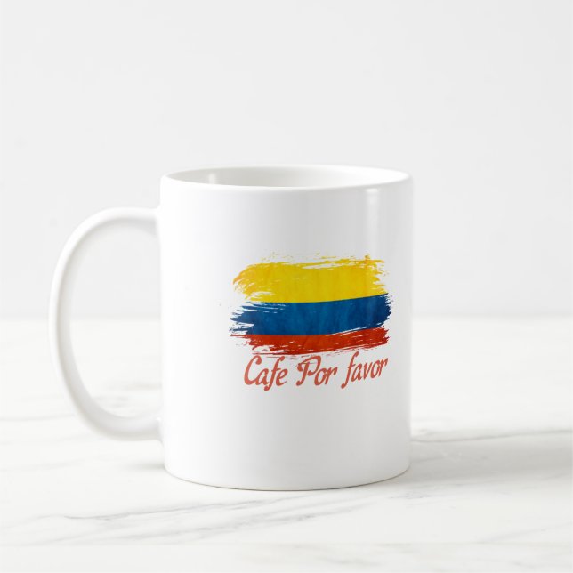 Taza De Café Camisas colombianas, Colombia, Cafe, Cafe a favor, (Izquierda)