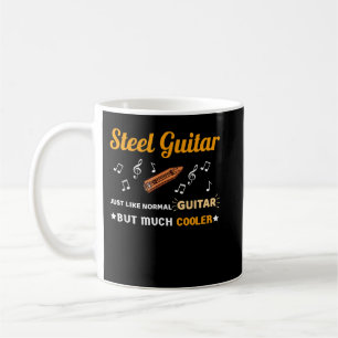 Taza De Café Camisas de guitarra de acero igual que guitarra no
