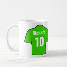 Taza De Café Camisas de hinchas de fútbol a personalizar.